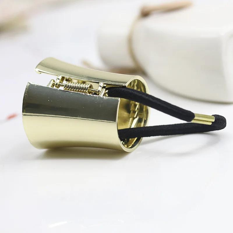 Vintage Metal Cone Ponytail Hair Ring Alloy Gold-Plated Polished Headdress Styling Tools Braids Accessories for Women