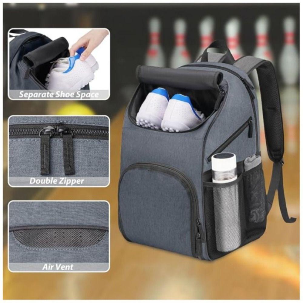 Sac de Bowling Grande Capacité avec Compartiment à Chaussures Sac Tote de Bowling pour Hommes Femmes