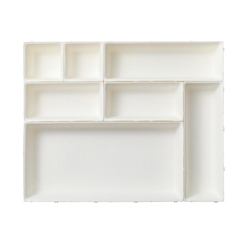 Vestavěné organizační přihrádky Kosmetický patchworkový organizér do zásuvky