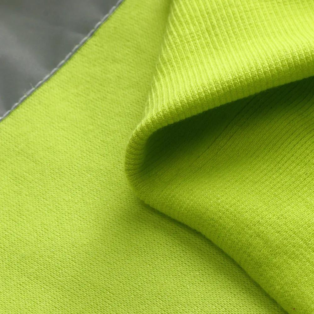 Men Reflective Strip Hoodies Casual Fit Work Safety Jackets Autumn Thin Fleece Hooded Zipper Sweatshirt Coats Workwear for Men