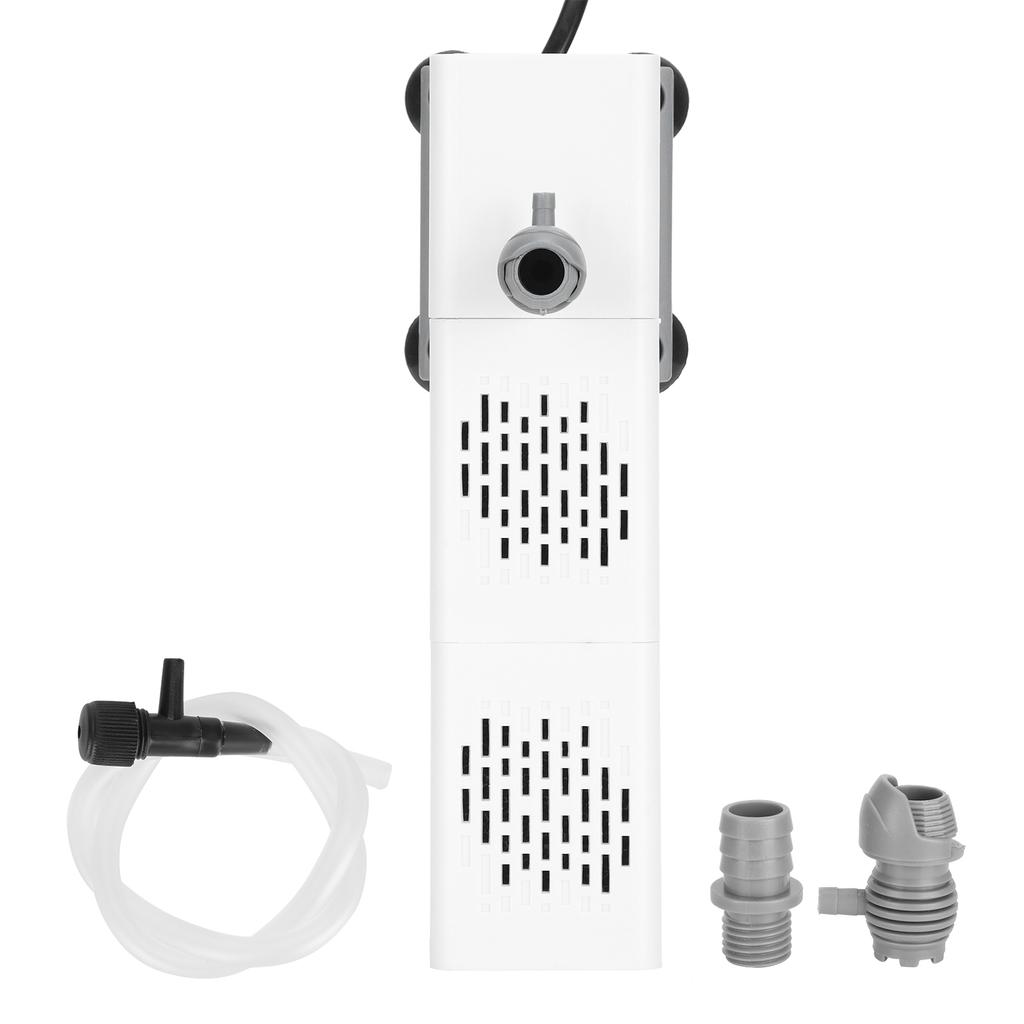 ZYN61 Builtin Fish Tank Filter Submersible Quiet Aquarium Filter Water Pump Box