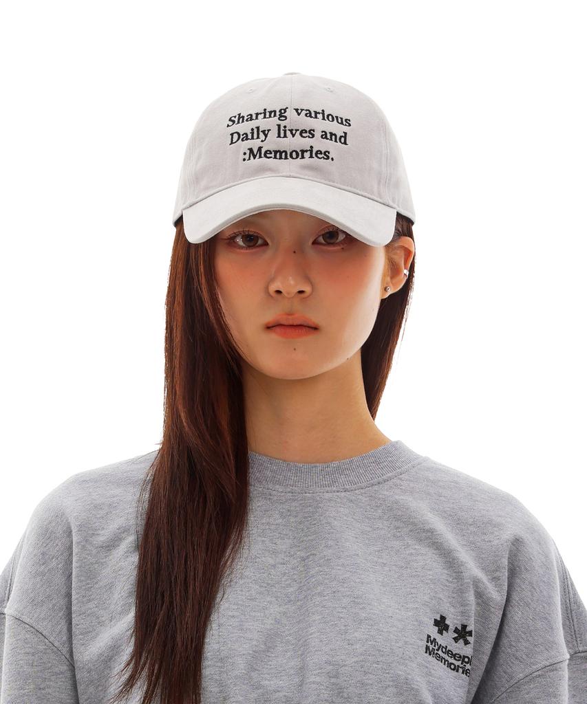 Maidibbeullumemolijeu Sharing Memories Ball Cap (Grey)