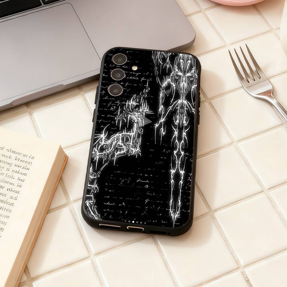 

G-Gothic Cyber Sigil Cross phone Case For Samsung Galaxy A73,A72,A71,A70,A53,A52,A51,Others Soft Black Shell Samsung a13 5g