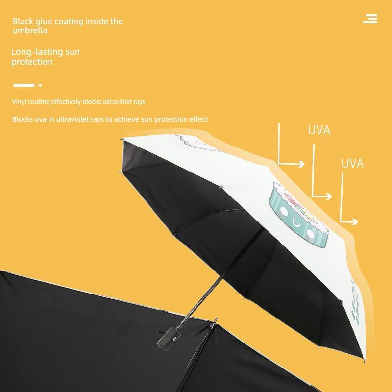 Automatic Children's Umbrella for Boys and Girls, Elementary School Students, Kindergarten Kids, Babies, Ultra-Light and Cute Cartoon Princess