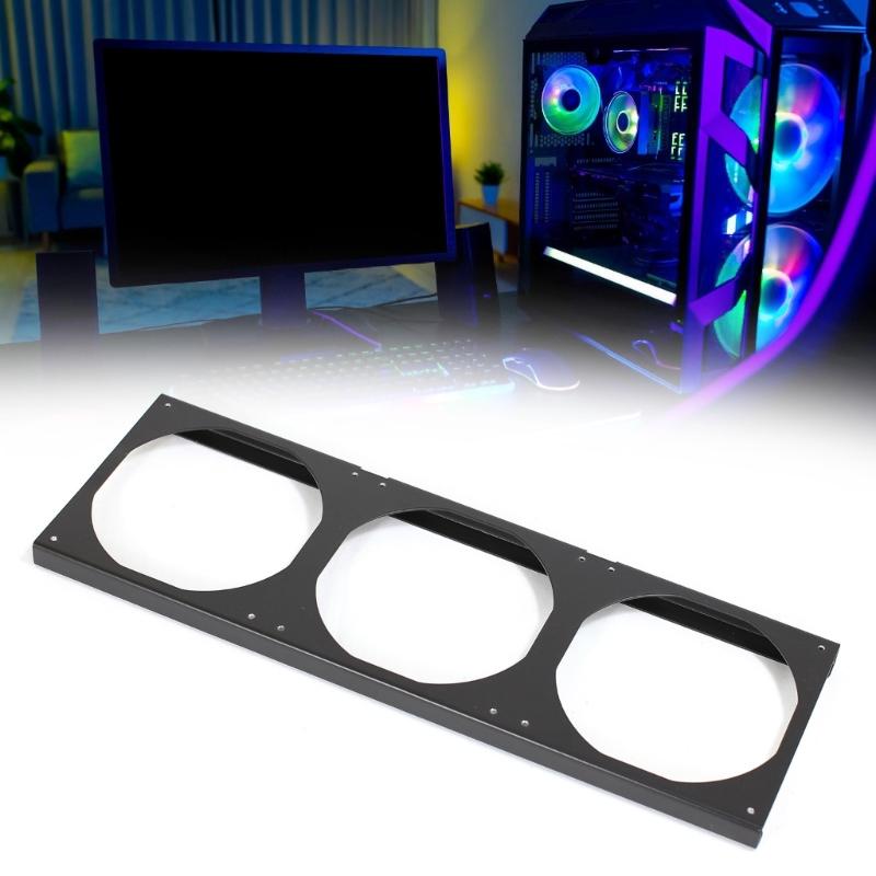 Galvanized Steel PC Fan Mount Raises 12cm Fan 15mm Optimized Cooling For Intensive Computing and Working