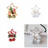 Plastic Xmas Pentagram Hanging Pendant Christmas Bell Christmas Door Bell  Festive
