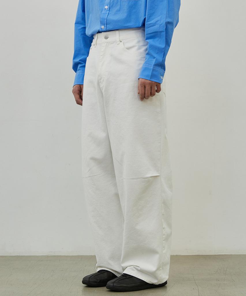 P.IN.O 953 Cotton Wide Pants - White