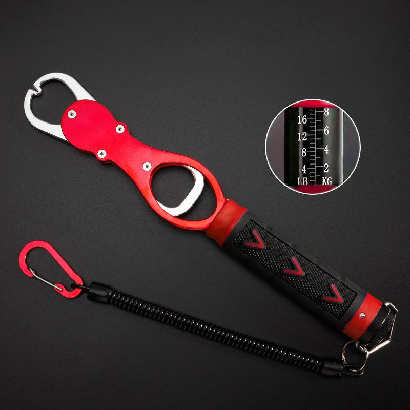 Pinza per Pesca Pinze per Labbra Pinza per Pesci Strumento Pinza per Labbra Con Bilancia Antiruggine Per Principianti Appassionati di Pesca