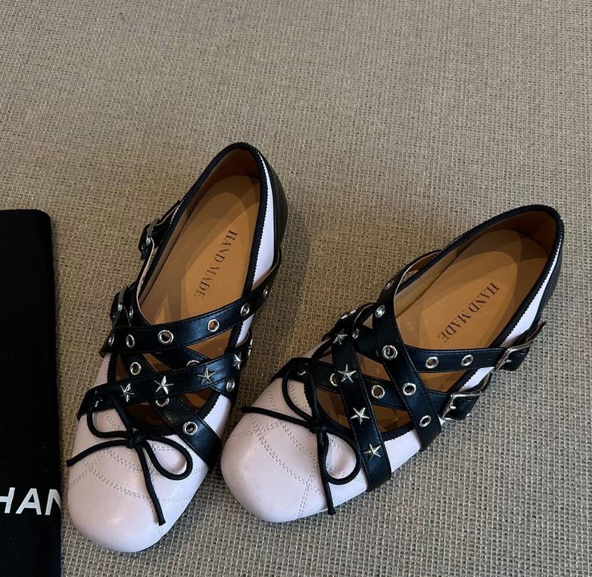 

Вариант из овчины~ Туфли Мэри Джейн с перекрещивающимися ремешками и бантом из матовой кожи, женские ретро-туфли на плоской подошве, спортивные балетки 40