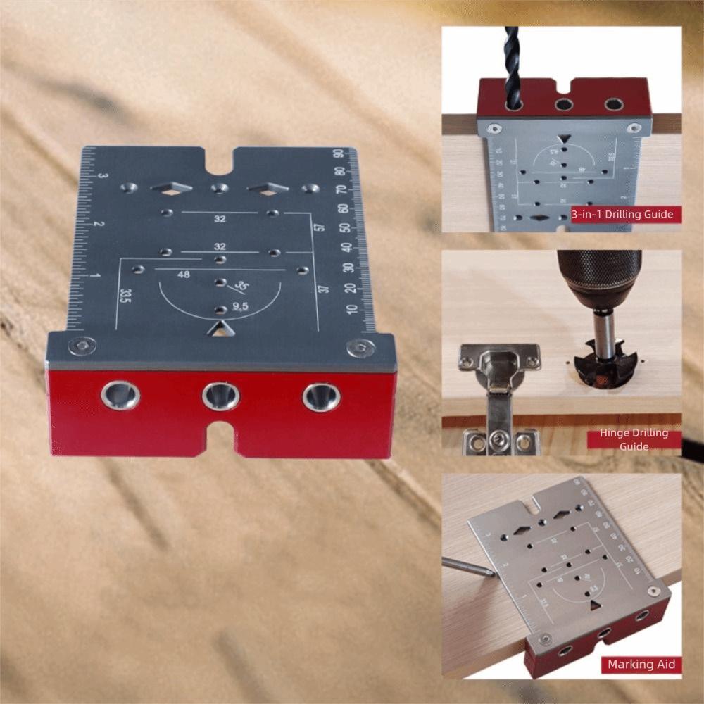 Perfect Hole Puncher Concealed Hinge Hole Template Drill Guide Locator  Professional Use