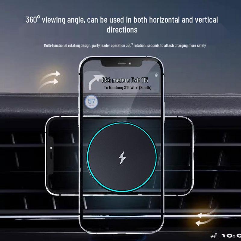 Magnetic Air Vent Wireless Car Charger for Apple Phones