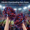 2 Stück zweifarbige Cheerleading-Pompons Tanz-Performance-Requisiten für Cheer-Dance-Team-Events