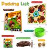 Kid Cartoon Hedgehog Board Math Counting Matching Game Fine Motor Skill Preschool Educational Learning Mathematics Toys Gift