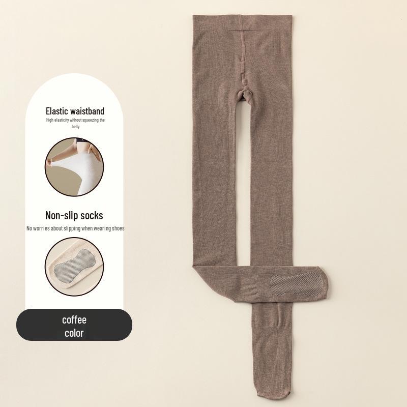 Tongan Store Women's Tummy Control Fleece Pantyhose: Thin Autumn Cotton Leggings & Winter Thick Outerwear