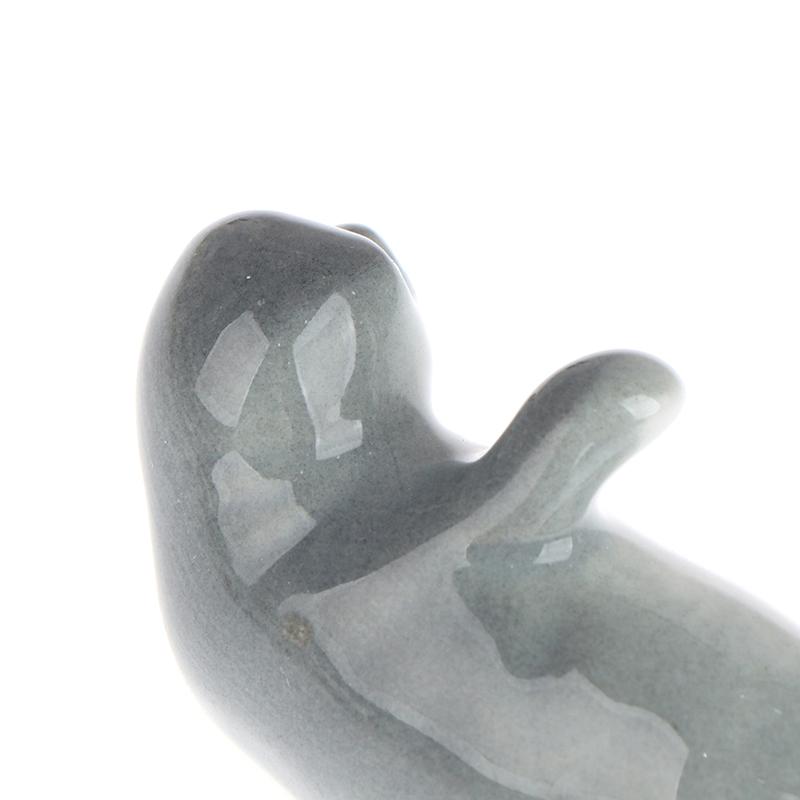 2Pcs Ceramic Little Sea Lion Seal Design Chopstick Holder Household Decor Chopstick Rest Pillow Kitchen Tableware