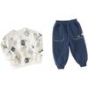 Dave & Bella Boys' Puppy Print Sweatshirt & Pants Set