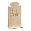 Earring Measurement Display Stand Stable Non-Slip Smooth Edge Pre-Drilled Holes Easy Assembly Wooden Ear Stud Stand Earring Organizer Frame