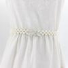 Korean Version of Women's Rhinestone Pearl Waist Chain Fashion Dress Decorative Elastic Waist Belt Women's Sweet Flower Elastic Waist Seal