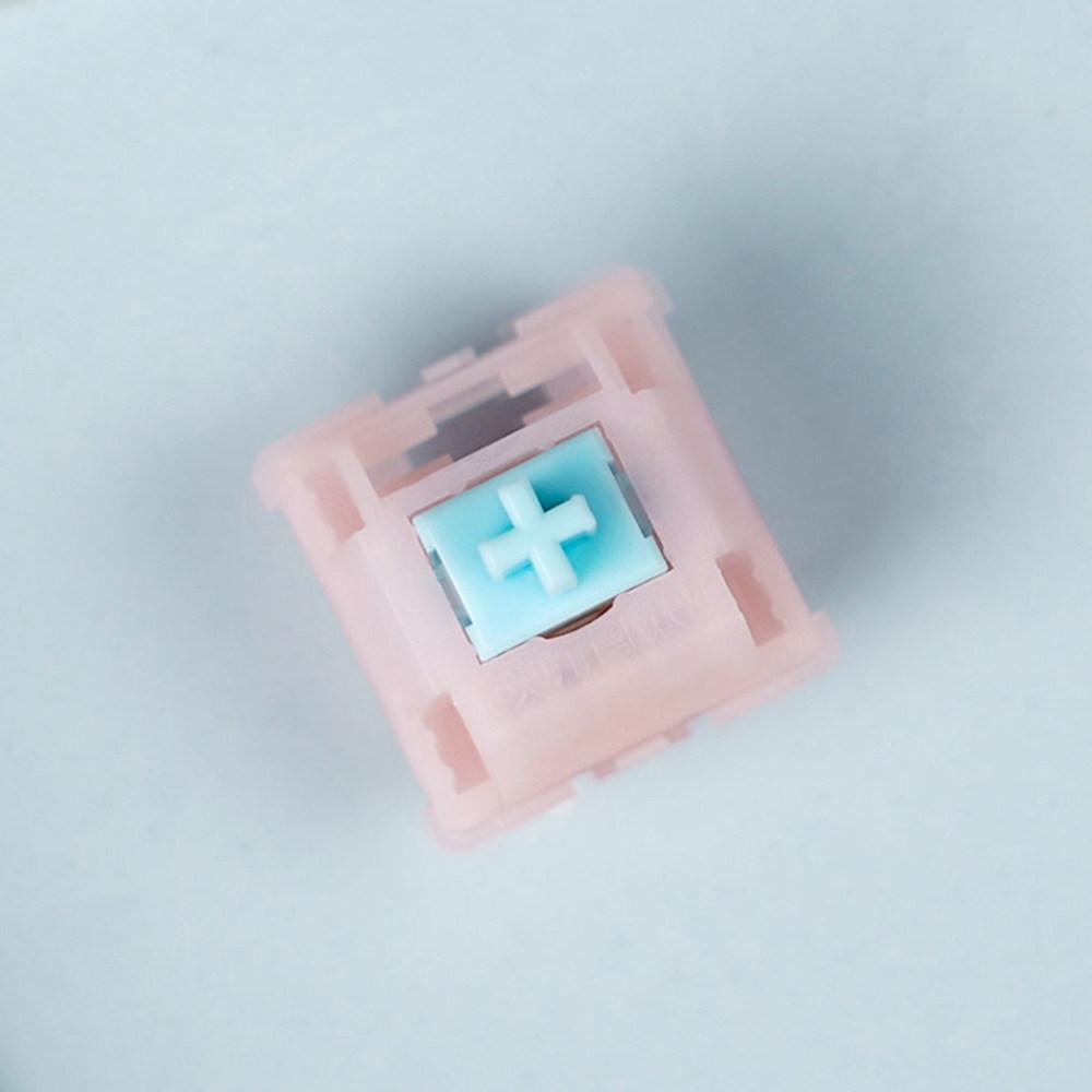

Outemu Kitty Silent Switch 5-контактный тактильный 52 гс Механическая клавиатура Бесшумный переключатель Розовый молочный корпус Заводская смазка Превосходное ощущение Кастомный 10 PCS