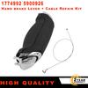 CITALL Metal 17" Handbrake Lever Release Cable Or Parking Handbrake Stop Handle Lever For Ford S-Max Galaxy 2006-2015 1774992