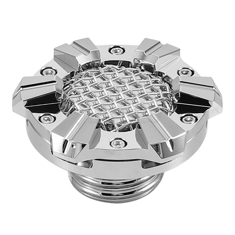 Motorcycle Mesh Style Low-Profile Vented Fuel Tank Gas Cap with Right-Hand ThreadsTanks For Harley-Davidson Sportsters 1982-2020
