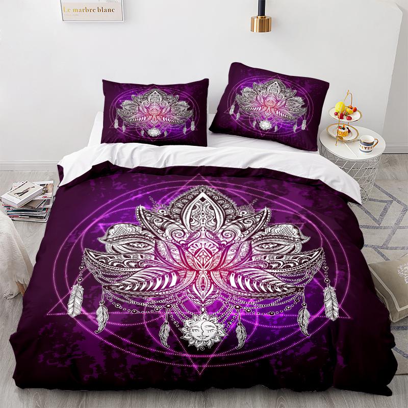 3D Color Dreamcatcher Bedding Set Indian Duvet Cover 2/3 Girls' Room AU180 * 210 Home Soft and Easy To Clean Zippered Home Suit