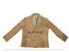 Men's Blazer Leather Suede Brown Two-Button Handmade Genuine Lambskin Formal Soft