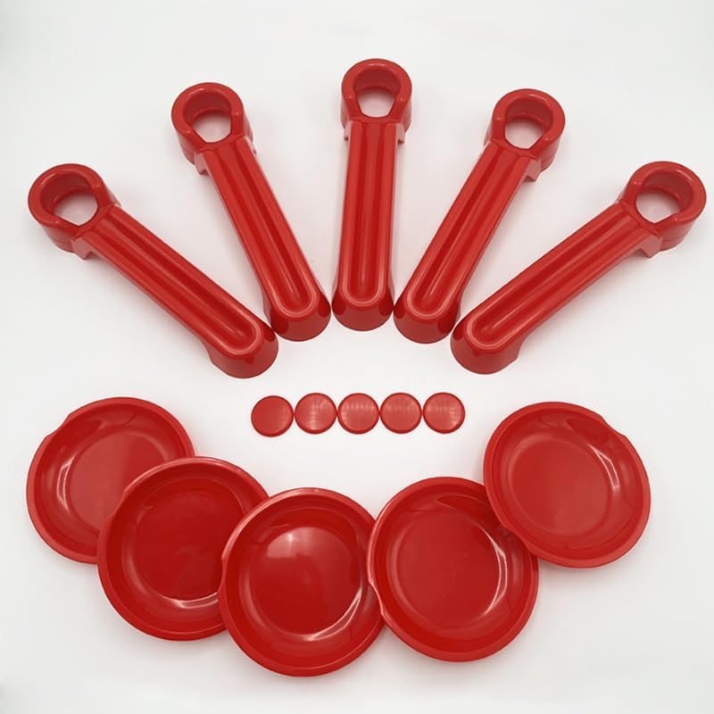 

Toworldit Exterior Door Handle Bowl Trim Cover Compatible with Jeep Wrangler JK 2007-2017/Jeep Liberty 08-2012/Dodge Nitro 07-2011 (10pcs/Set Door 5pcs/set Door Bowl Trim C красный