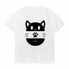 Fashion Naughty Black Cat T-shirt Women Lovely Print Graphic Tee Casual Short Sleeve O-neck Women's Y2k Sale Tops Free Shipping
