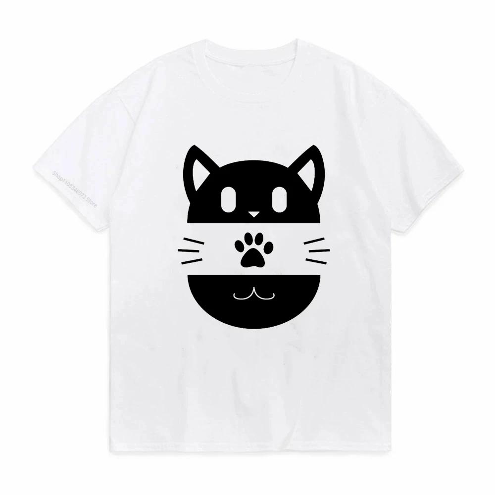 Fashion Naughty Black Cat T-shirt Women Lovely Print Graphic Tee Casual Short Sleeve O-neck Women's Y2k Sale Tops Free Shipping