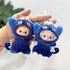 Für 10cm LABUBU4.0 Für Ropa Labubu Puppenkleidung Blaue Katze Zweiteiliges Set Kleines Tier Umhang Serie Umhang Accessoires Geschenk
