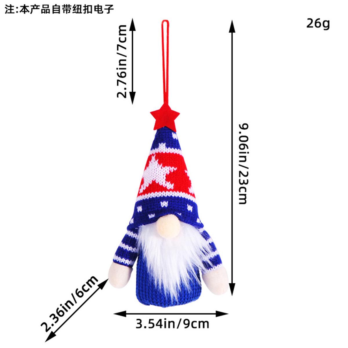 

День Независимости кукольный набор коллекция праздничный безликий пожилой украшения светящийся гном кукла гоблин украшения C3-23