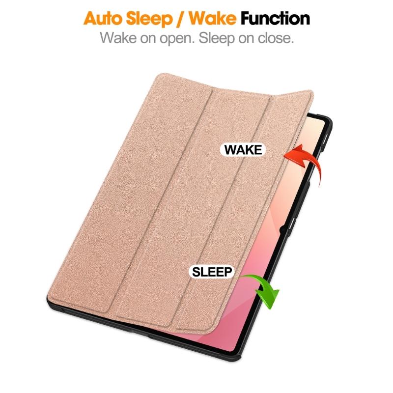 Shockproof Protective Case Stand Case PU Leather Cover with Auto Sleep Wake Magnetic Stand Case for Tab S11 Ultra 14.6inch