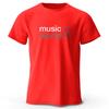 Music World Printed T-shirt Pure Cotton Classic Funny Pattern T-shirt Men's and Women's Breathable Leisure Summer Top T Shirt