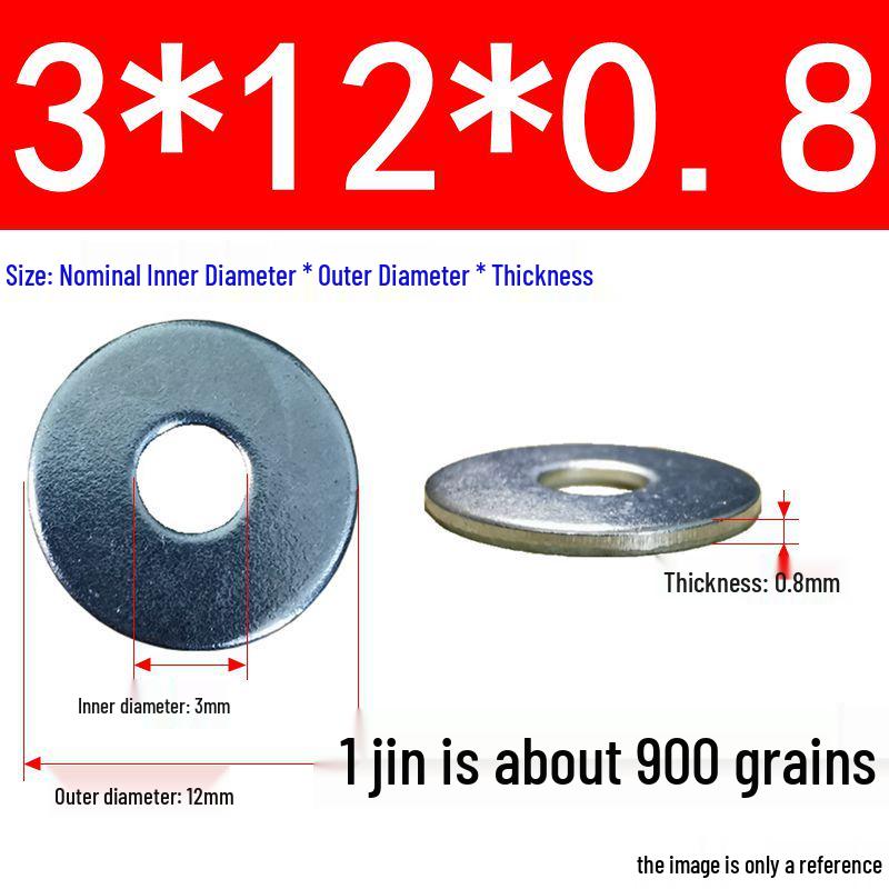 Galvanized Oversized Metal Washers M3-M60