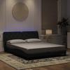 VidaXL Bed Frames with LED Lights, Upholstered Bed, Slat Base, Double Bed, Adult Bedroom Bed 3213863