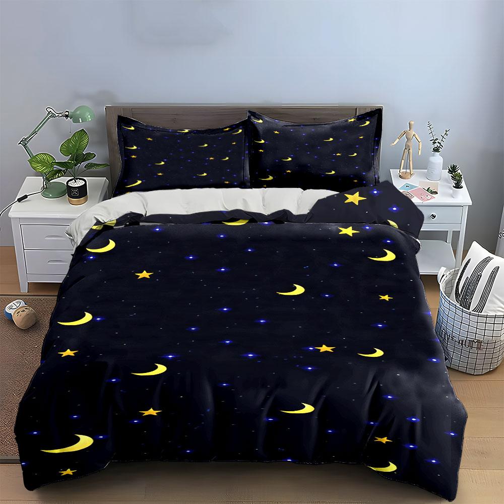 "Cosmic Dreams, Starry Skies" Bedding Sets Duvet Covers Pillowcases(1* Duvet Cover 2* Pillowcases Without Duvet Insert)