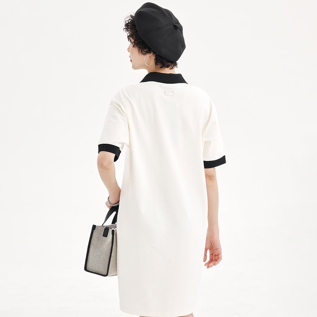 New MLB Short Sleeved Dress Women's White 3FOPB0333-43CRS