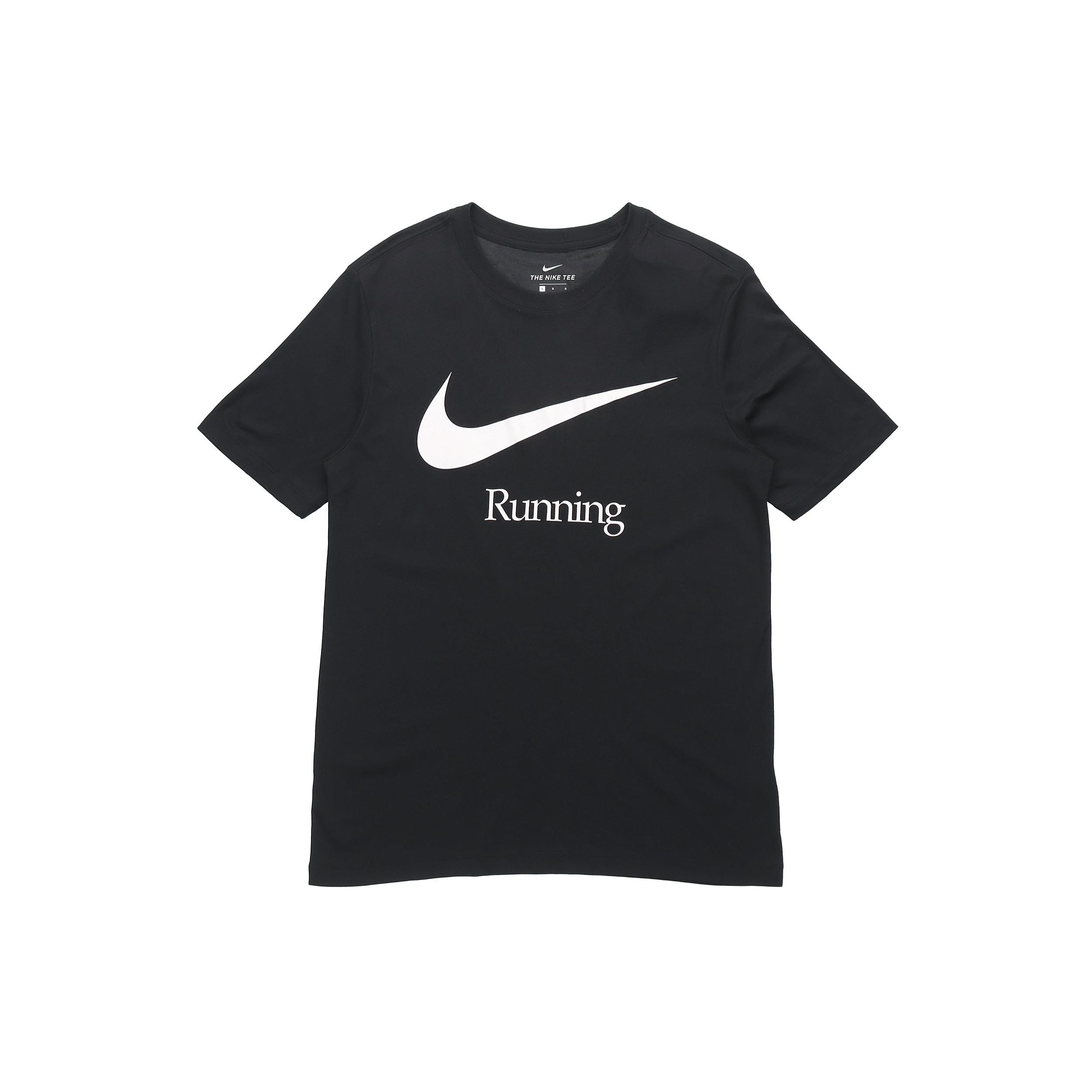 Nike Dri-FIT Logo Printing Sports Quick Dry Short Sleeve Black Men s DB5590-010 S