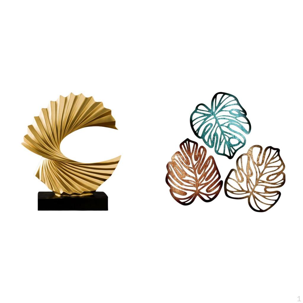 Oceanic Resin Sculpture Creative Tropical Jungle Artwork Wooden Figurine Abstract Home Decor for