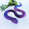 3D Printed Snake Animal Ornament Flexible Joints Twist Fidget Desk Decor Gift