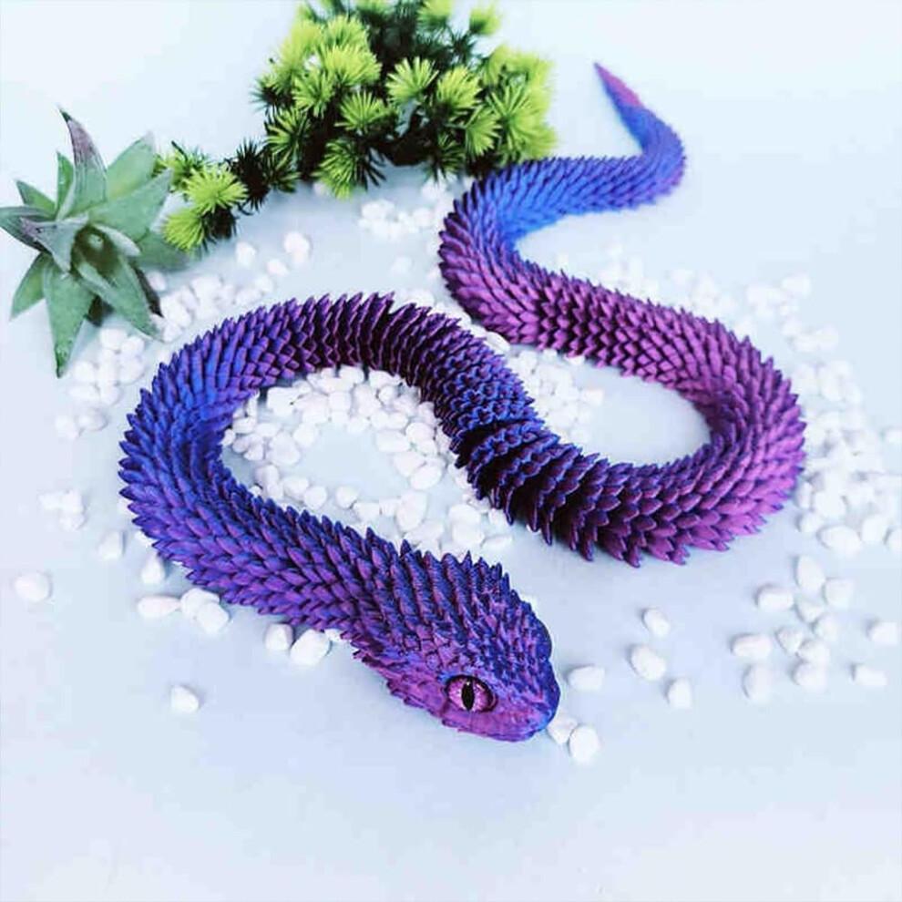 3D Printed Snake Animal Ornament Flexible Joints Twist Fidget Desk Decor Gift
