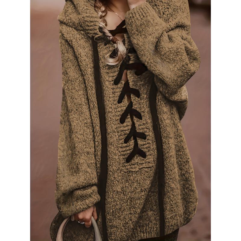 

F 72371 Vintage Women s Hooded Sweater 6XL хаки