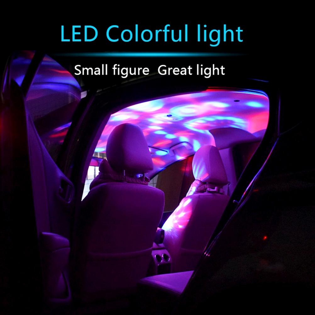 Mini Tragbare USB Kristallkugel Licht LED Bunter Effekt Geräuschgesteuert Bühnenlampe Heim Party Dekoration
