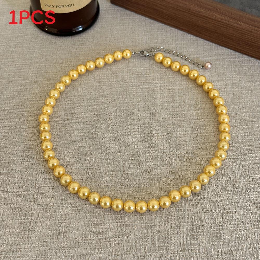 Natural Beibei Pearl Necklace Handmade Geometric Design For Women Gift
