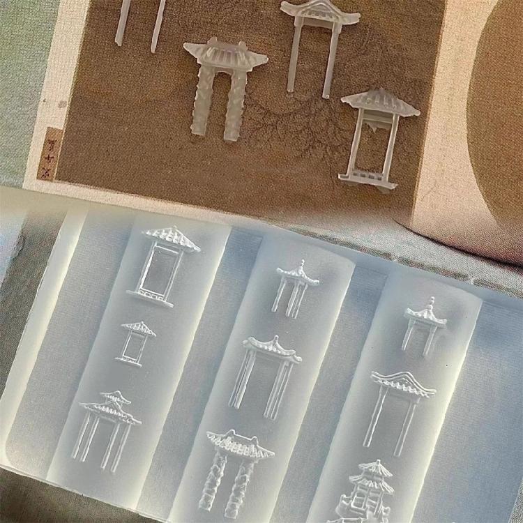 3D Embossed Traditional Chinese Emboss Silicone Mold For Nail Art Enthusiasts Reusable DIY Nail Decoration Tool