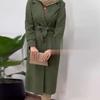 2024 Autumn Women's British Style Double-Breasted Slim Trench Coat for Commuting
