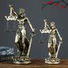 Escultura Diosa de la Justicia Dama de la Ley Vendada Figura de Resina Mujer de la Equidad Estatua con Balanza para Decoración de Abogados Regalo