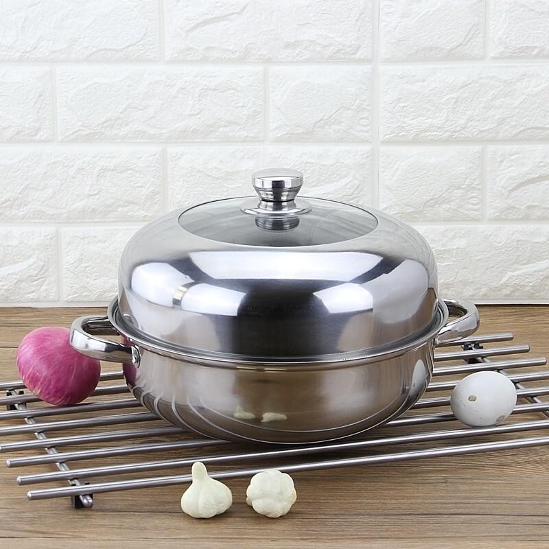 Luxury 2-Layer Stainless Steel Steamer Hotpot