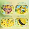 Magnetic Bee and Sugar Bean Picking Toy,Parent-Child Interactive Learning Game,Includes Bees,Ladybugs,and Colorful Beads,Educational Magnetic Activity
